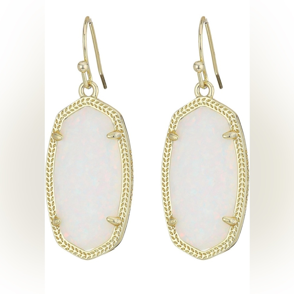 Kendra Scott DANI Earrings white/gold
